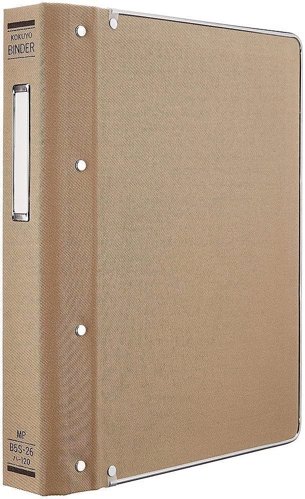 （まとめ買い）バインダーMP 布貼 B5 縦 フチ金付 26穴 200枚収容 ハ-120 [x3]