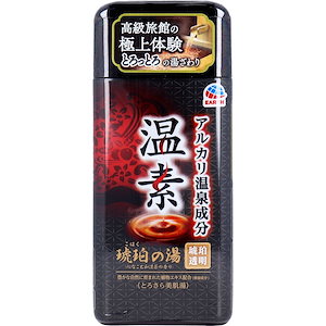 【まとめ買い】温素　琥珀の湯 容量600G×16点セット アース製薬 入浴剤