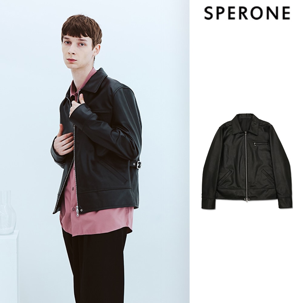 [SPERONE] Horsehide Single Rider Jacket