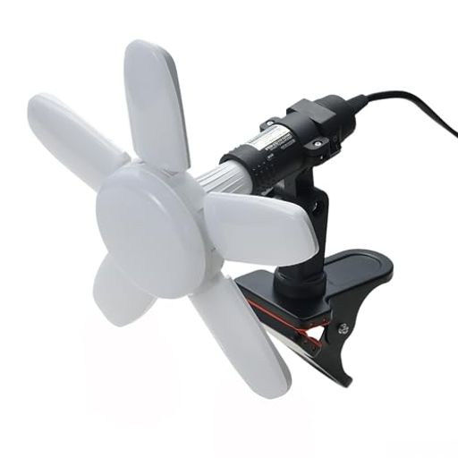 高儀(TAKAGI) EARTH MAN LED コンパクト クリップライト SAKUTO 45W CLT-45SLA マグネットなし サイド連結コンセント 屋内用【開閉で照射範囲が変わる】作業灯 投