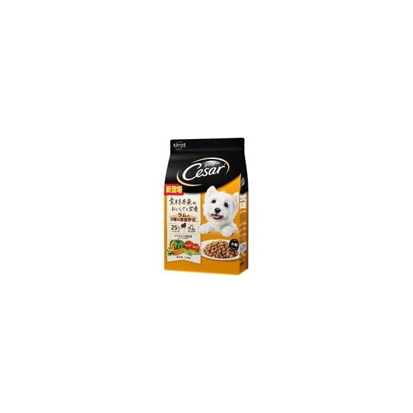 【1ケース】【お取り寄せ対象品】シーザー ドライ 成犬用 ラムと4種の農園野菜入り 小粒 1.5kg [シーザー ドッグフード Cesar] *6個