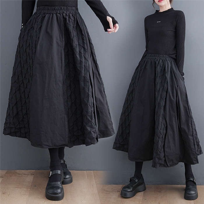 ロングスカート レディース 秋冬 ミモレ 大きいサイズ フレアスカート バルーンスカート ボトムス ロングスカート ミモレスカート シンプル きれいめ カジュアル 大人 可愛い 上品 体型カバー 切り