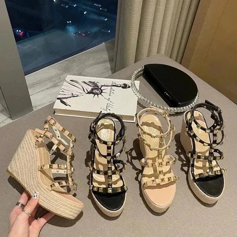 2026新品【10点セット】ル レディース　スタッズサボル人気　おしゃれ-265靴のかかとが高11cmzdc3990