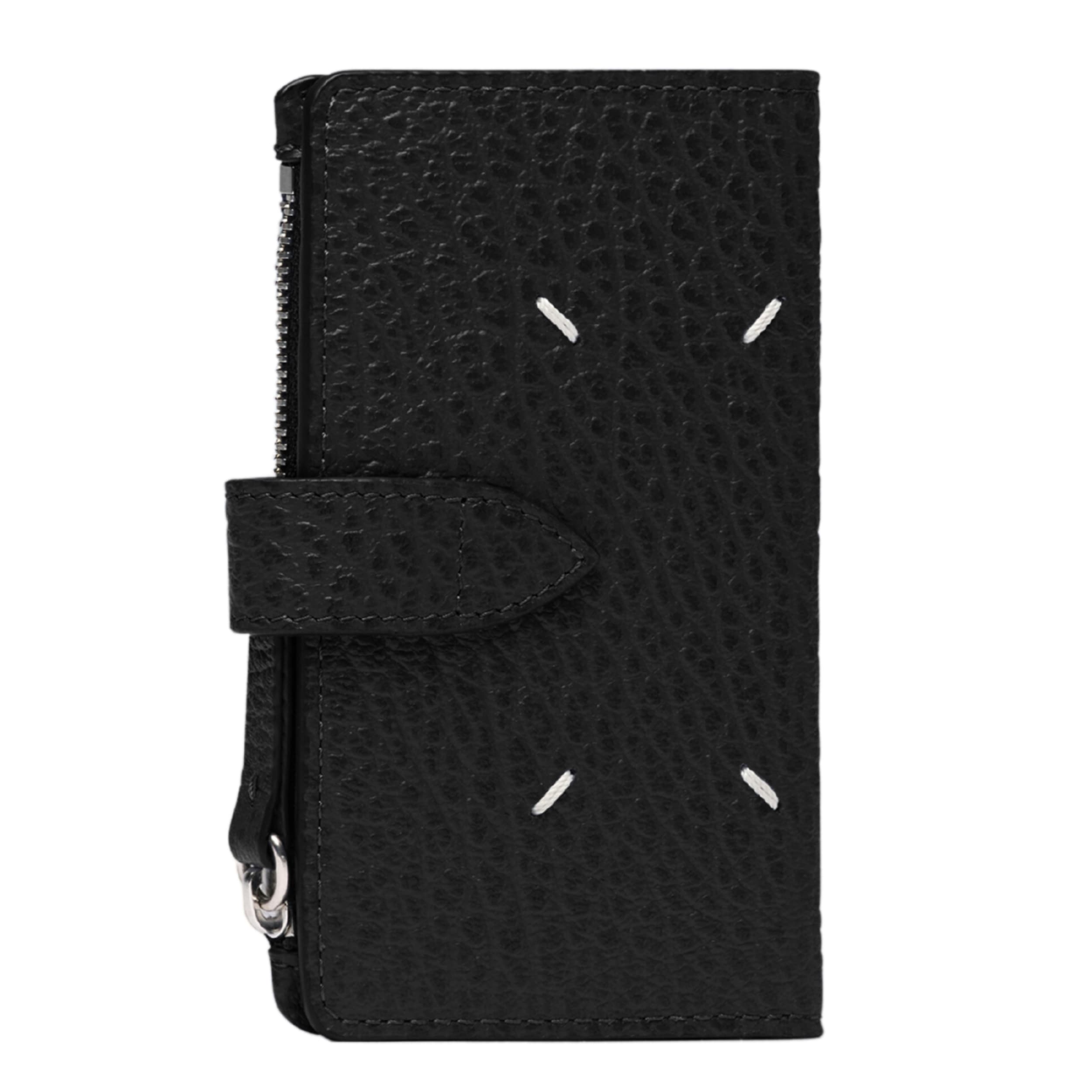 正規品 4ステッチ ジップウォレット ブラック SA1VX0019P4455T8013 ステッチ入り 韓国ファッション 財布　長財布　二つ折り財布