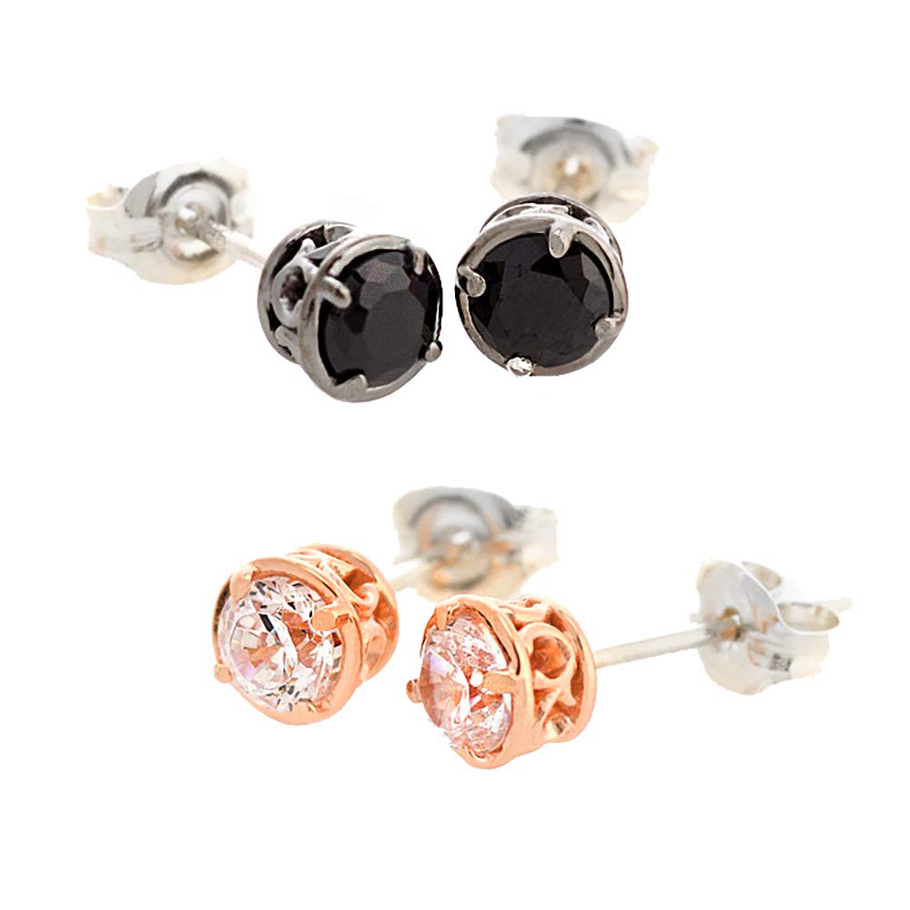 MUSUBI(ムスビ) ペアピアス カップル ペア お揃い シルバー925 シンプル 一粒キュービック CZ スタッズ