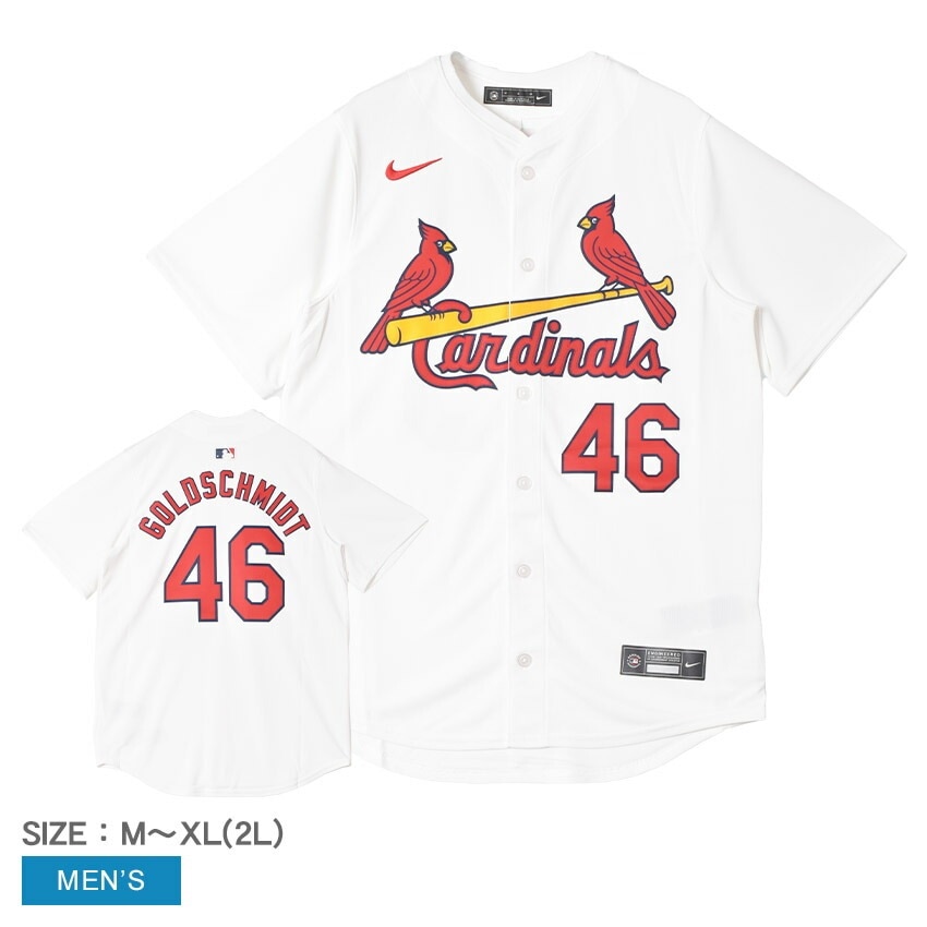 セントルイス・カージナルス ポール・ゴールドシュミット 野球 チームロゴ プリント ユニフォームシャツ 応援 ボタン 背番号 LIMITED SCHO CARDIHOME T7LM-SCHO-SC9 19,460円