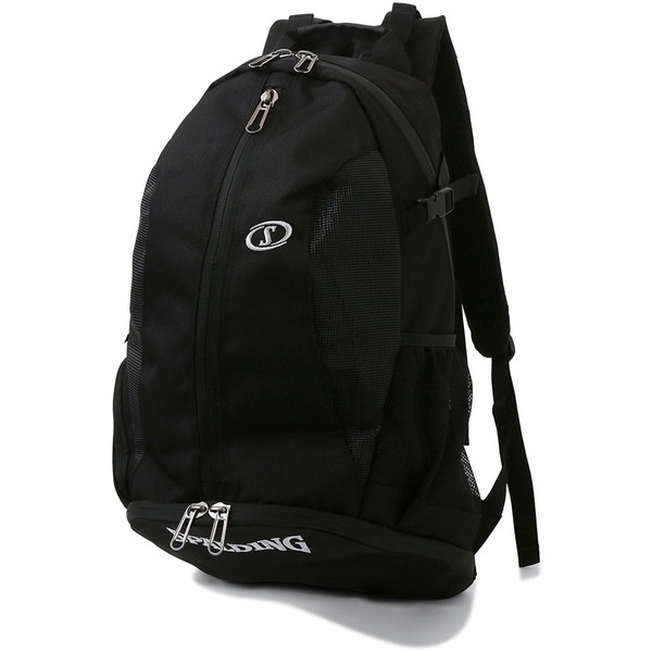 SPALDING スポルディング ケイジャープロ ブラック×シルバー 41-013SV バスケット バッグ 41013SV