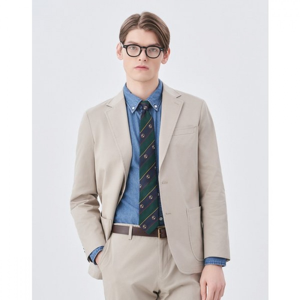 [24SS] [クラシック] [ラルスミアーニ] ベージュチノセットアップジャケット HZJA4A371I2