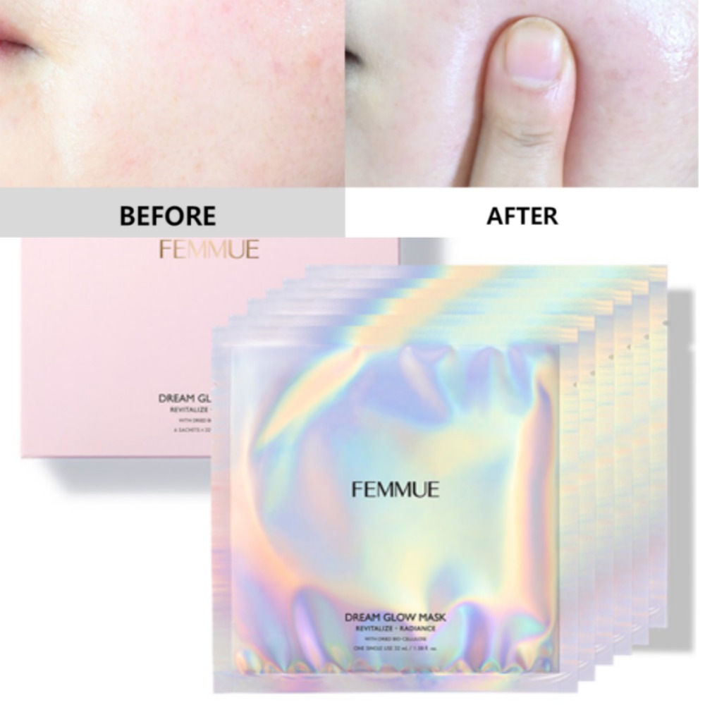 [パミュ]ドリームグローマスク活力輝き（6個入り）ハイドロバイオセルシート保湿栄養密着マスクパック