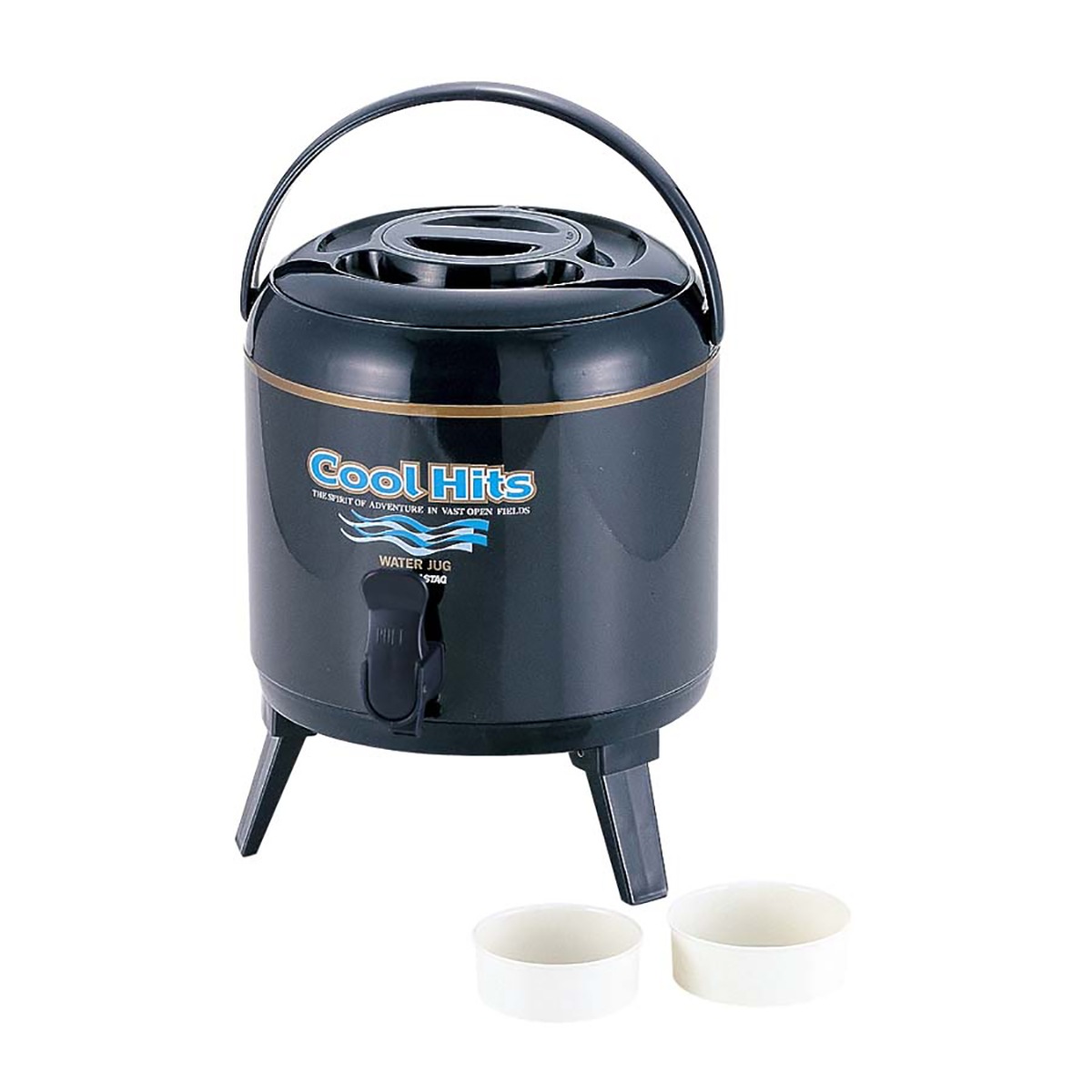 【在庫有・即納】 キャプテンスタッグ(CAPTAIN STAG) クールヒッツ ウォータージャグ 6L ネイビー M-5026 　1栓 保温・保冷タイプ