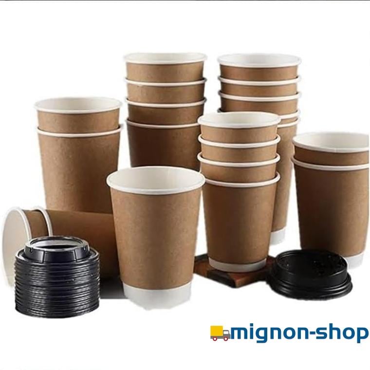 【数量限定/新品特売】紙コップ 二重断熱紙コップ 使い捨てドリンクカップ 100個 蓋付き コーヒー カップ お茶カップ 耐熱 ペーパーカップ 厚紙 カップ 業務用品 ハンドドリップ用