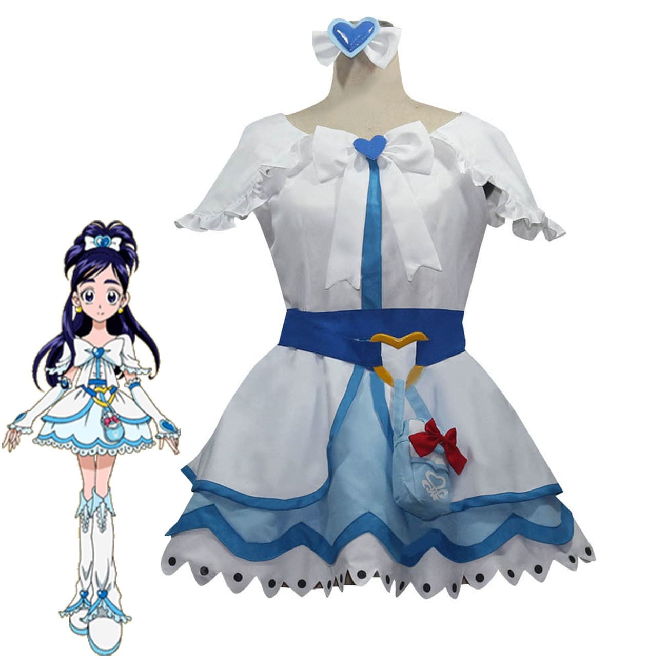 大人気ふたりはプリキュア MaxHeart キュアホワイト きゅあほわいと 雪城ほのか ゆきしろほのか コスプレ衣装 コスチューム ハロウィン 仮装 8,346円