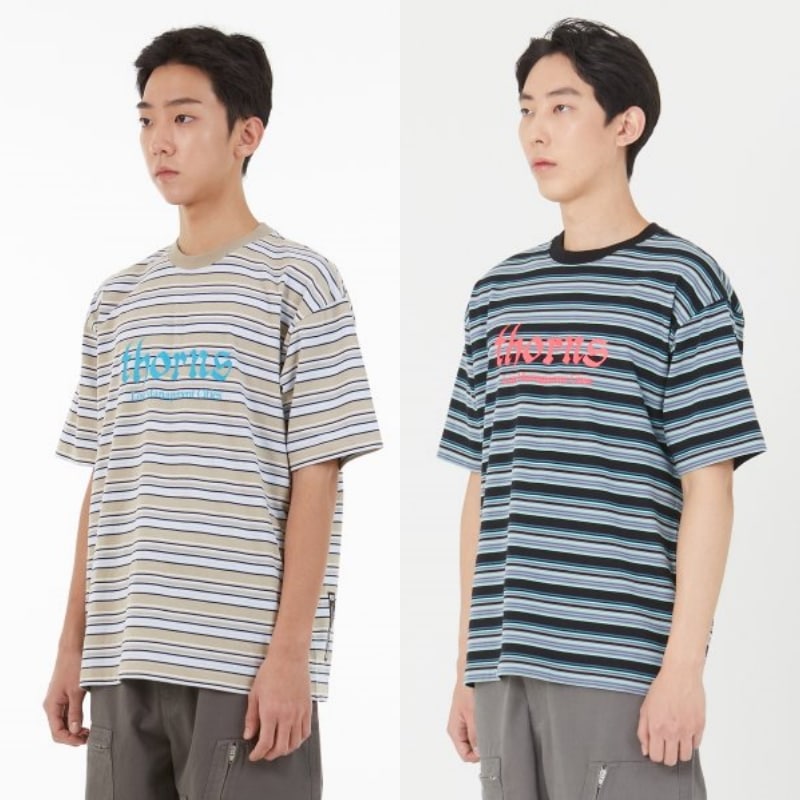 LMC THORNS MULTI STRIPE TEE T-Shirts 韓国正規品