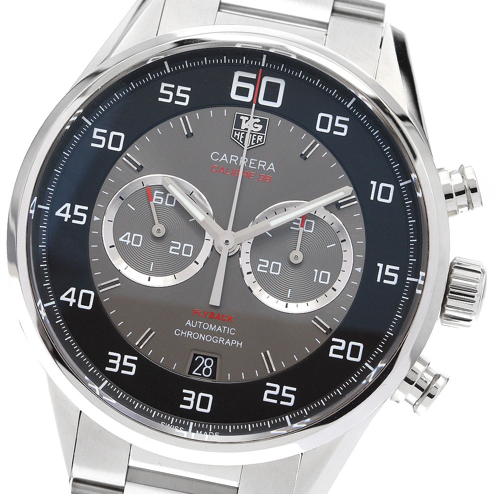 タグホイヤー TAG HEUER CAR2B10 カレラ キャリバー36 フライバック クロノグラフ 自動巻き メンズ 美品 箱付き_907277【中古】