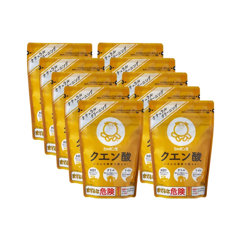 クエン酸 300g 10袋セット 掃除 水アカ キッチン 汚れ ポット ケトル 鏡 水垢 大掃除
