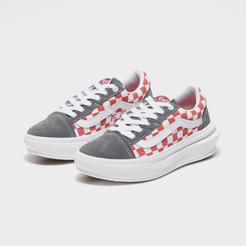 バーンズオールドスクールオーバートCC-チェッカーボード:レッド/ VN000BWALN41