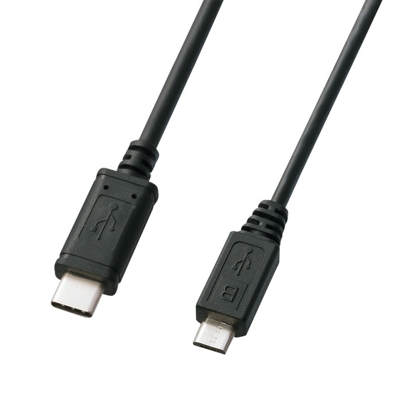 （まとめ買い）USB2.0 Type-C-microBケーブル 2m ブラック KU-CMCBP320 [x3]