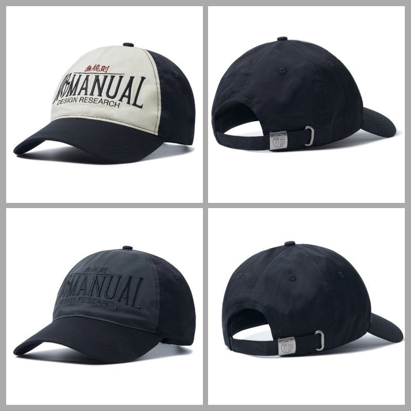 【NOMANUAL】 2C TRUCKER BALL CAP : 2COLORS