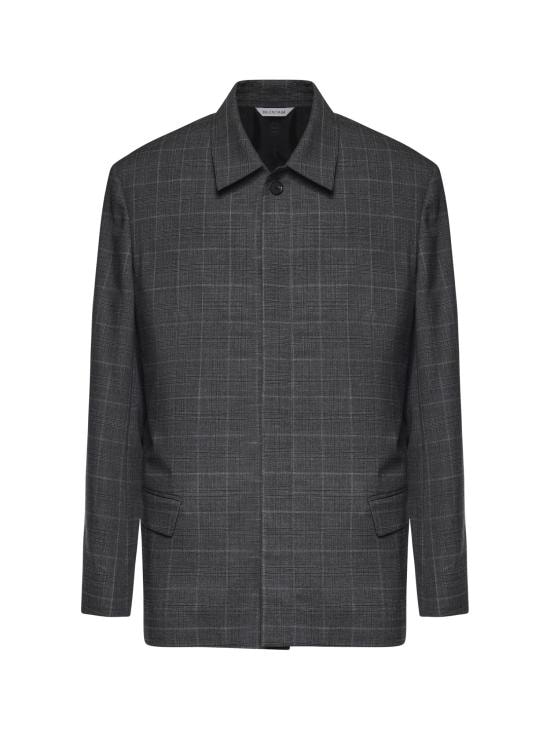 BALENCIAGA Men Suit Jackets 866521 TQT081441 Grey