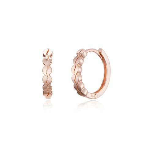 [14K] [「瑞草洞」ムン·ガヨン着用] ヘスエルゴールドフープイヤリング HSVE09