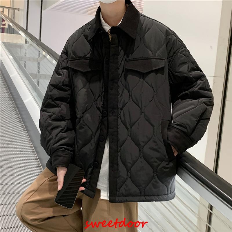 メンズ 中綿コート オーバーコート キルティングコート 軽量 外套 通学 通勤 カジュアル 2022秋冬 男子 アウター