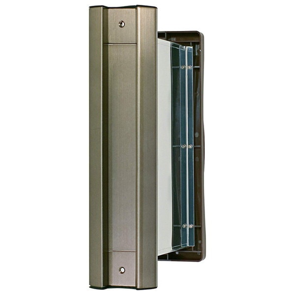 水上(MIZUKAMI) No.2000ポスト タテ型 内フタ付気密型 大壁 アンバー