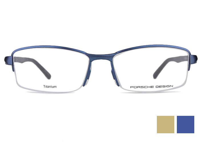 PORSCHE DESIGN ポルシェ デザイン p8721 54size 日本製 眼鏡 バネ蝶番 丁番 ナイロール メンズ チタン