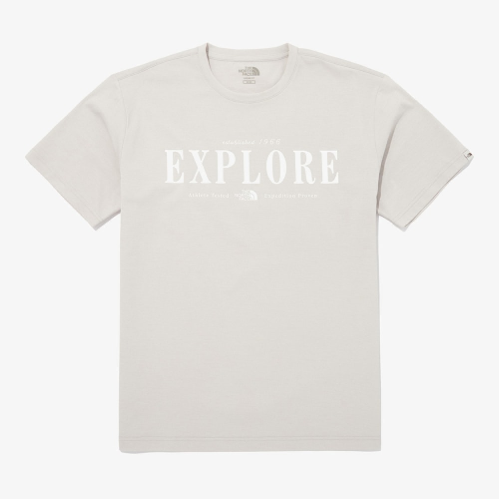 ザ・ノース・フェイス NT7UQ06L ホワイトレーベル・エクスプロアショートスリーブラウンドTシャツ