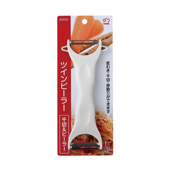 （まとめ） 和平フレイズジー/クック ツインピーラー（千切＆ピーラー） GC-117 1個 [x5セット]