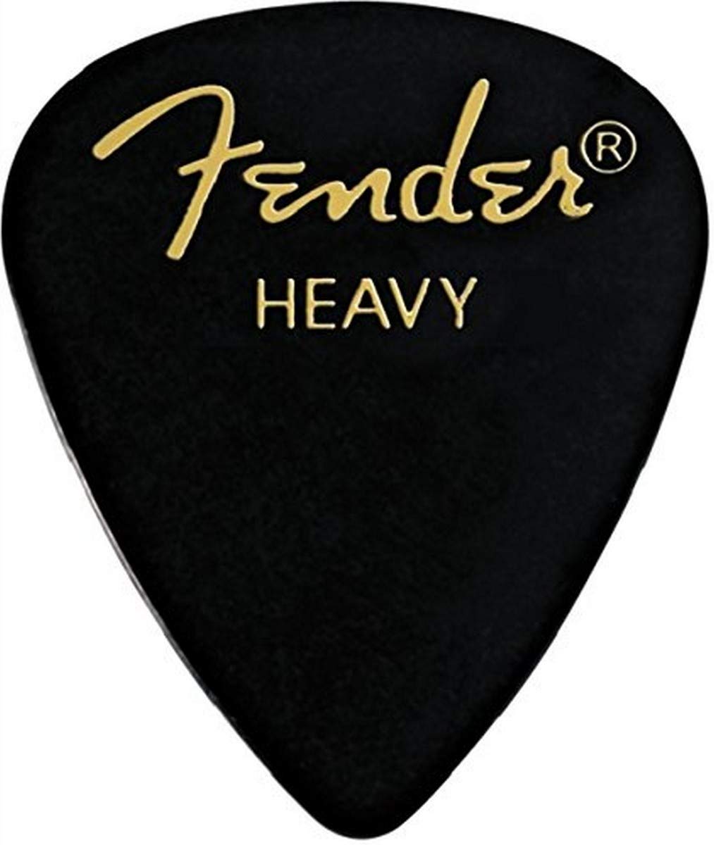 Fender ピック 351 Shape Classic, Heavy, Black, (144)