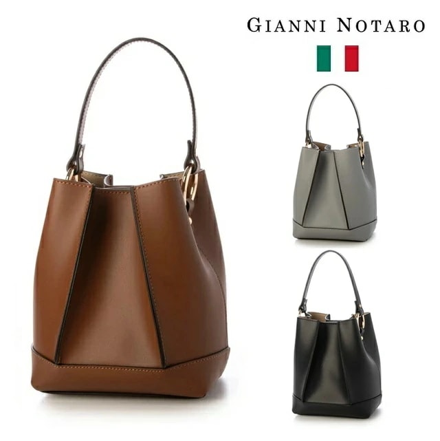 ジャンニノターロ gianni notaro carol jハンドバッグ ミニバッグ ショルダーバッグ バケットバッグ 517 レディース レザー 鞄 本革 2WAYバッグ 肩掛け イタリア製 きれい
