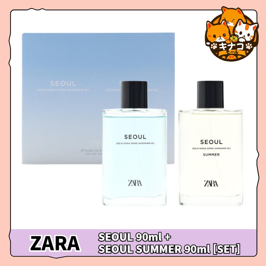 ZARA MANS 香水 SEOUL+SEOUL SUMMER オードトワレ2X90ML (EDT)