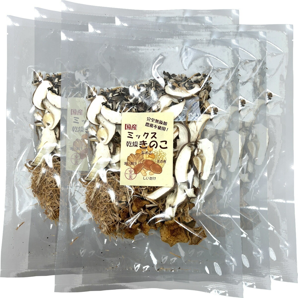 国産 ミックス乾燥きのこ 60g6袋セット しいたけ 舞茸 えのき茸 なめこ 妊婦 ダイエット 食物繊維 贈り物 ギフト プレゼント お中元 敬老の日 2025 プチギフト お茶 内祝い