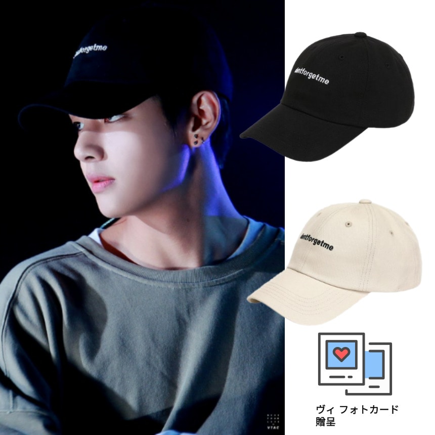 [BTSヴィ着用][ヴィフォトカード贈呈] 韓国人気 DFM BLACK/BEIGE-STRAP Ballcap 男女共用