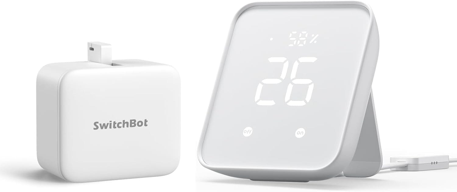 SwitchBot ハブ2 スイッチボット 2個セット スマートホーム 学習リモコン スマートリモコン 赤外線家電を管理 家電を遠隔操作 家電自動化 Alexa Google Home