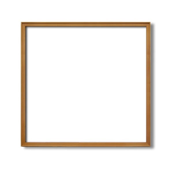 角額高級木製正方形額壁掛けひもアクリル付き　9787 600角（600600mm）チーク