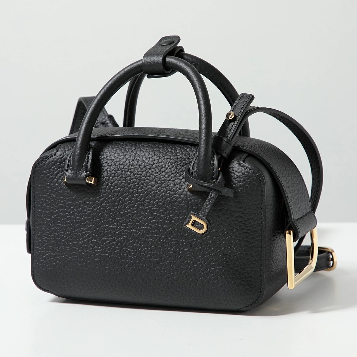 DELVAUX デルヴォー ショルダーバッグ Cool Box Nano クールボックス ナノ Taurillon Soft レザー ポシェット 鞄 99ZDO/Noir AA0669AQY099ZD