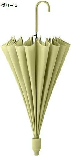 【20%OFFクーポン～】長傘 レディース 16本骨 耐風 ジャンプ傘 大きい ワンタッチ 丈夫 テフロン加工 超撥水 梅雨対策 オシャレ
