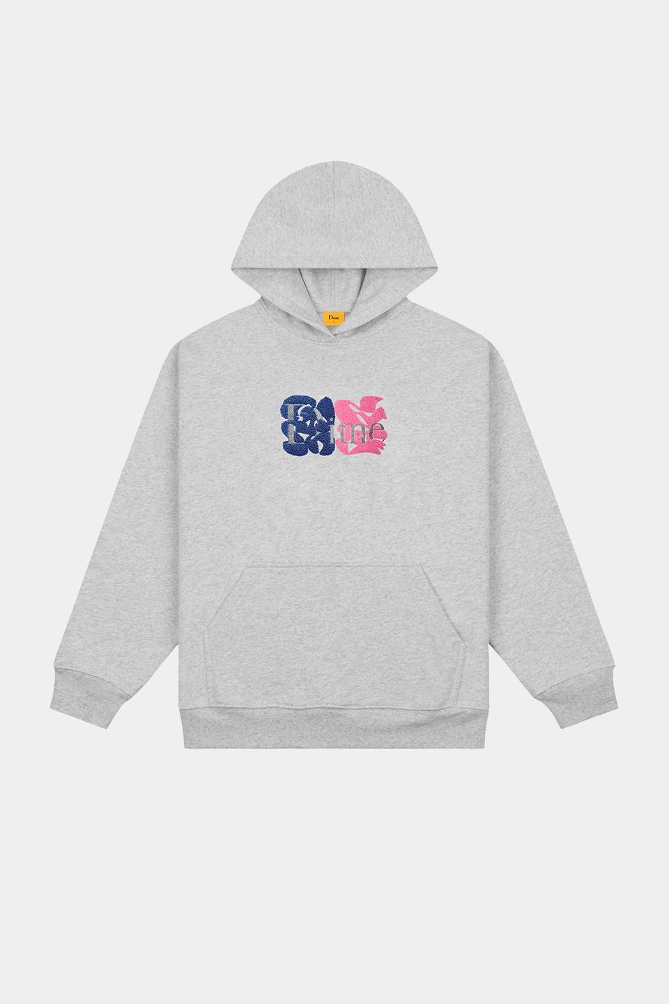 AECA WHITE】 EVERYDAY AECA CLOVER HOODIE : GREY フード付き