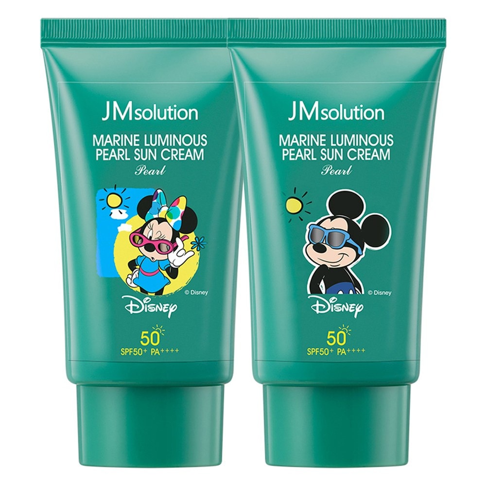 ジェイエムソリューションディズニーミッキー＆ミニ青光マリンパールサンクリームセット50ml2個 4,600円