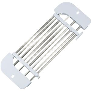 (30個セット) 水切りラック 約幅4671.5cm ステンレス 防滑 サビに強い 伸縮 シンクラック SUIグート シンクスライドラック