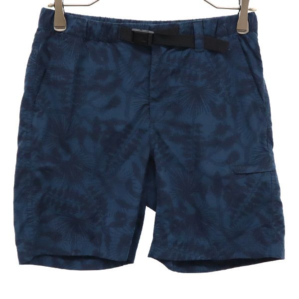 NBW41745 総柄 クライミング アウトドアショートパンツ S ネイビー ナイロン レディース
