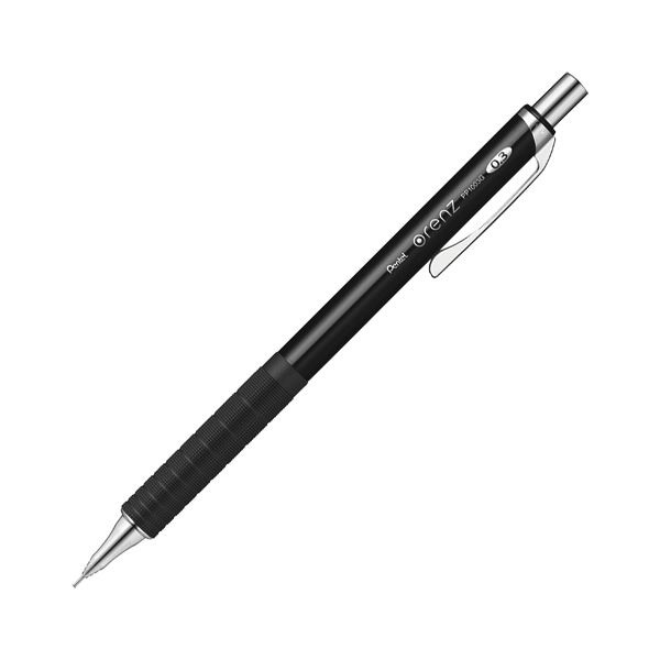 （まとめ）ぺんてる シャープペンシルorenz（オレンズ） メタルグリップ 0.3mm （軸色：ブラック） XPP1003G2-A 1本 (×5セット)