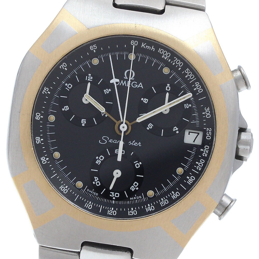 オメガ OMEGA シーマスター ポラリス クロノグラフ クォーツ メンズ 良品 _936234【中古】