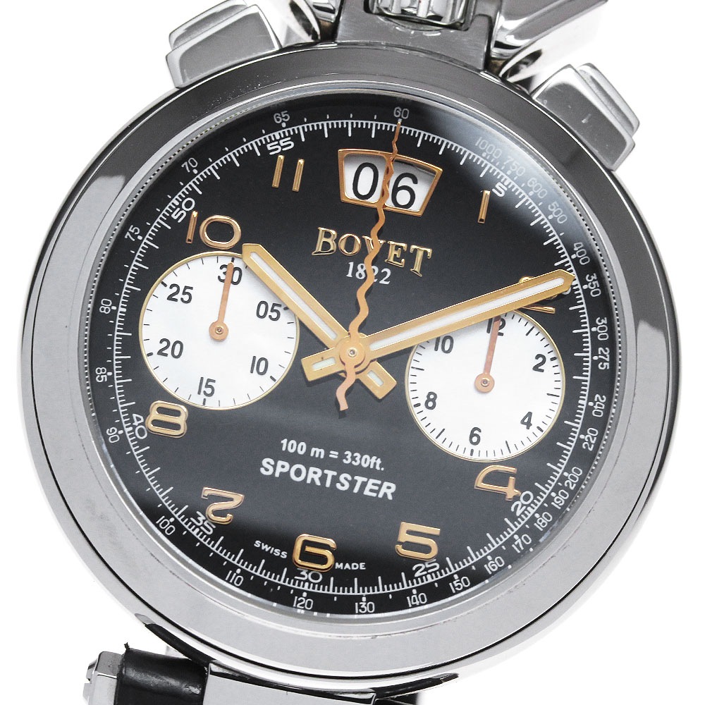 ボヴェ BOVET SP0322-70 スポーツスター クロノグラフ 自動巻き メンズ 良品 保証書付き_835255【中古】