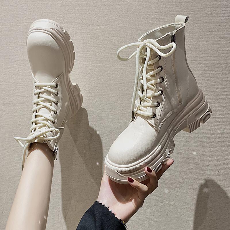 ブーツ 旬な履きこなしショートブーツ ロングブーツが復活 スタイルアップヒールパンプス 厚底シューズ ヒールパンプス モカシン スタイルアップ 5,460円