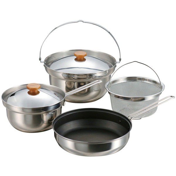 CAPTAIN STAG キャプテンスタッグ マルチステンレスクッカー アウトドア アクセサリー M5510