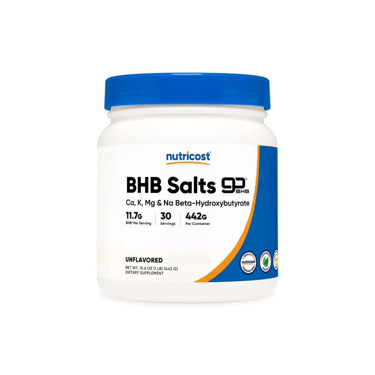 [USA] Nutricost ニュートリコスト Ketone BHB Salt (4-in-1) Powder 無味 (30 SERV)