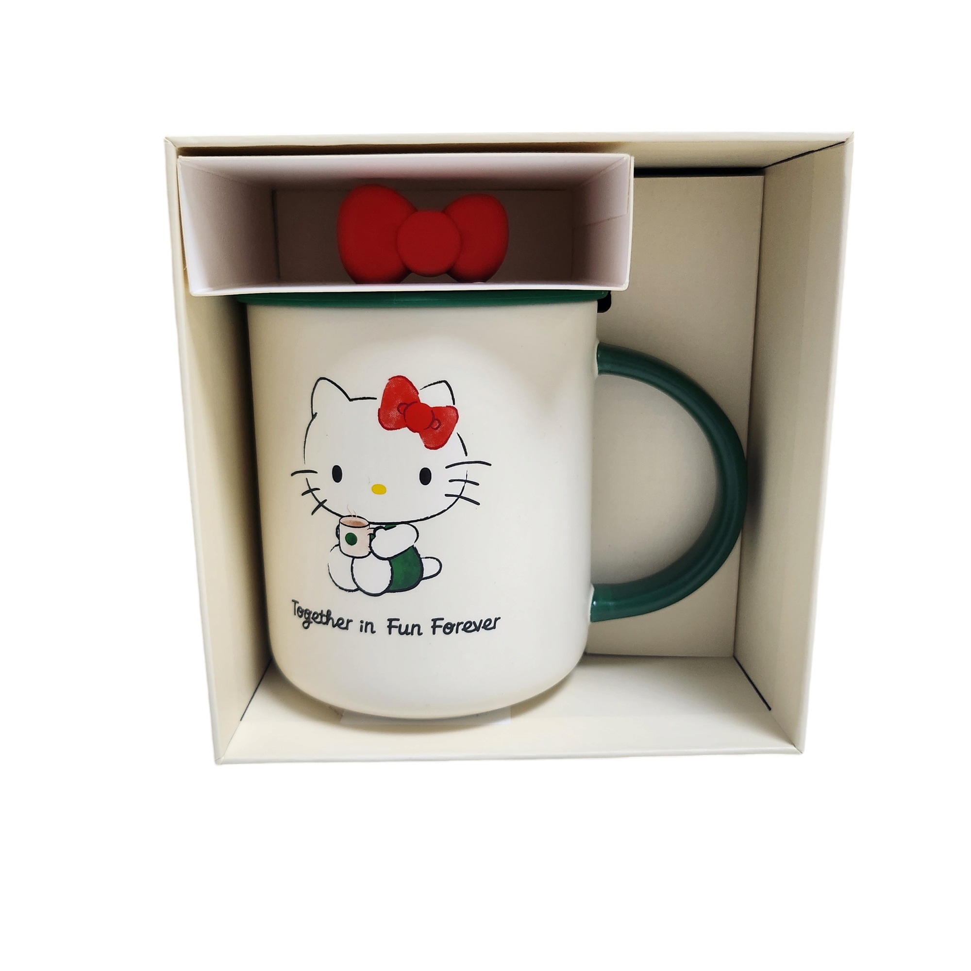 スターバックス ハロー キティ リボン リード セラミック マグ 473ml