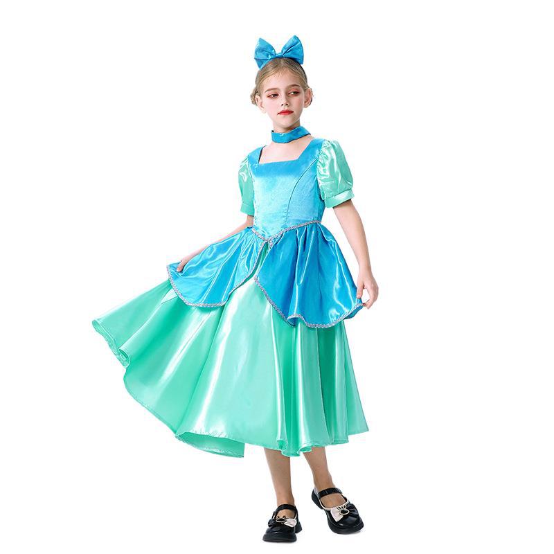ハロウィン子供用コスチューム シンデレラ プリンセス コスプレ衣装 女の子ドレス 宮殿 ロールプレイ パフォーマンス衣装
